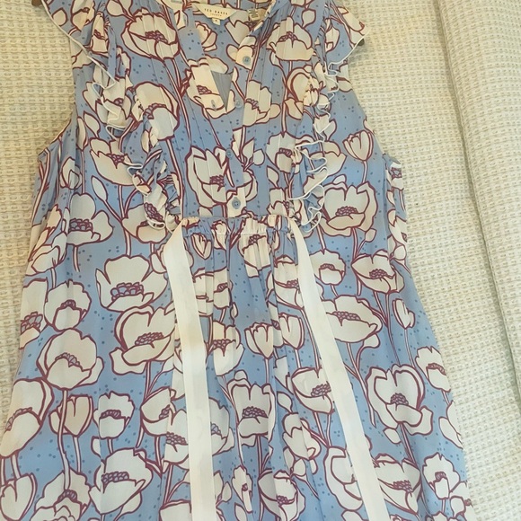 TED BAKER London dress.TED size4.US size10.Poppy print. - Picture 9 of 12